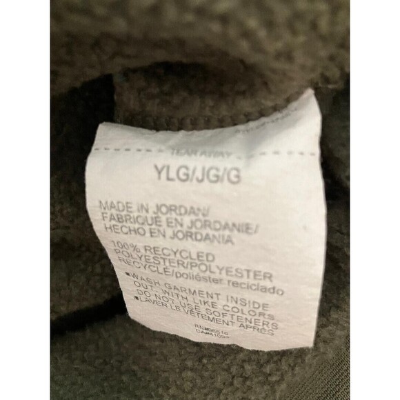 Under Armour Dark Green Hoodie Kids Pullover Size YLG 25x16 Back to School - Picture 7 of 10